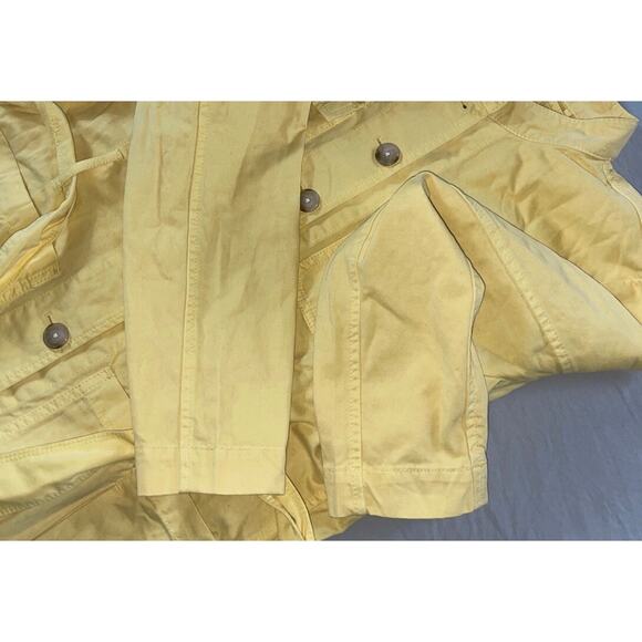 Ann Taylor Loft Lightweight Button Up Belted Jacket. Yellow, Women's MP NWT $110 - Picture 3 of 7